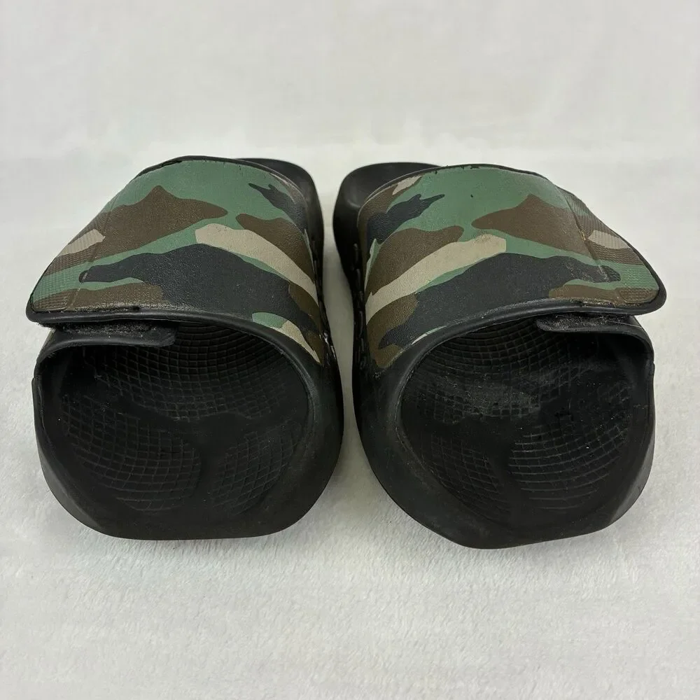 OOFOS OOahh Sport Flex Slide Sandals Men’s 8 /Womens 10 Green Camo Recovery Shoe